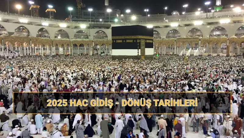 2025 Hac Programı: Gidiş ve Dönüş Tarihleri ile Fiyatları Açıklandı